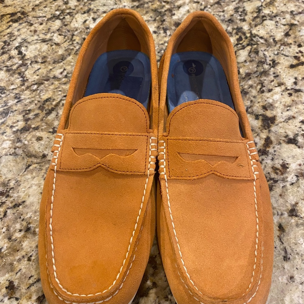 Rockport Orange Suede Loafers